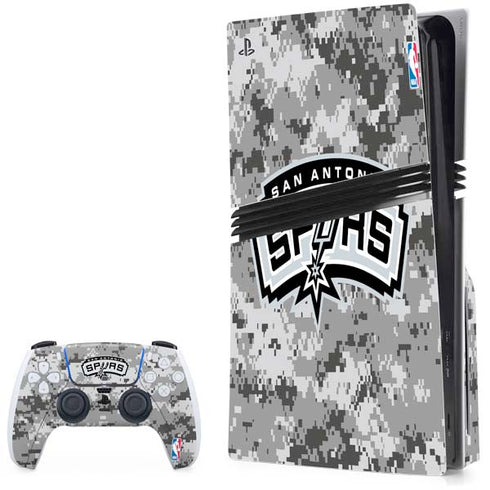 NBA San Antonio Spurs Digi Camo PlayStation PS5 Skins