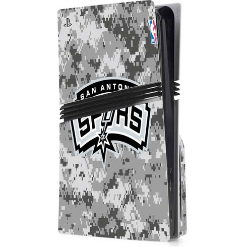 NBA San Antonio Spurs Digi Camo PS5 Pro Disk Console Skin