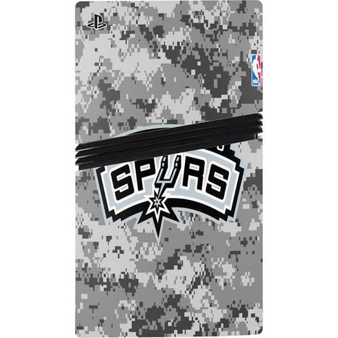 NBA San Antonio Spurs Digi Camo PS5 Pro Disk Console Skin