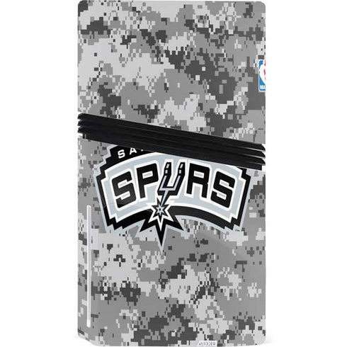 NBA San Antonio Spurs Digi Camo PS5 Pro Disk Console Skin