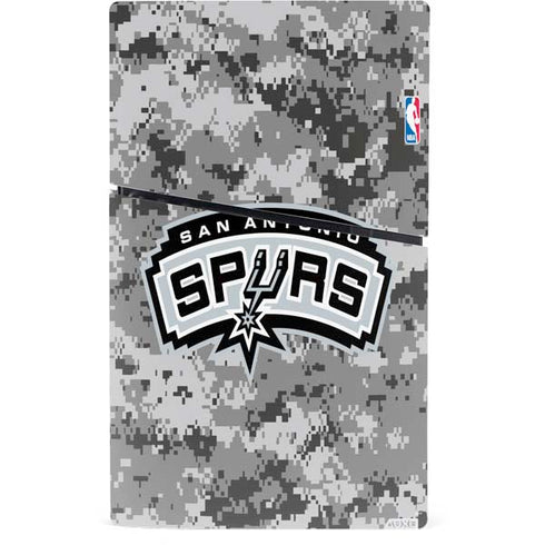 NBA San Antonio Spurs Digi Camo PS5 Slim Digital Edition Console Skin
