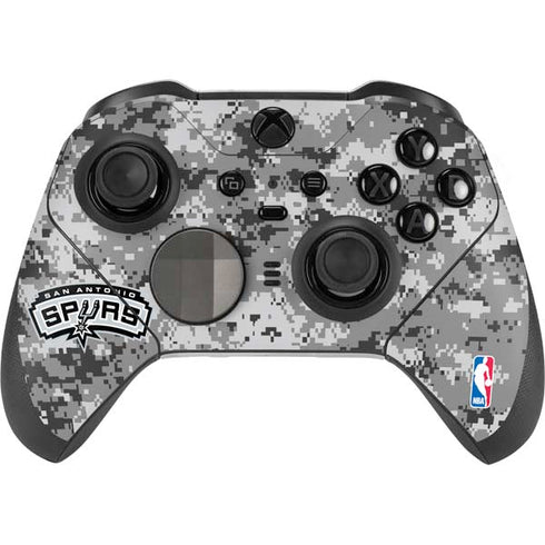 NBA San Antonio Spurs Digi Camo Xbox Elite Wireless Controller Series 2 Skin