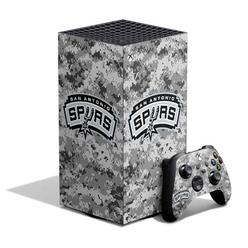 NBA San Antonio Spurs Digi Camo XBox Series X Digital Edition Bundle Skin
