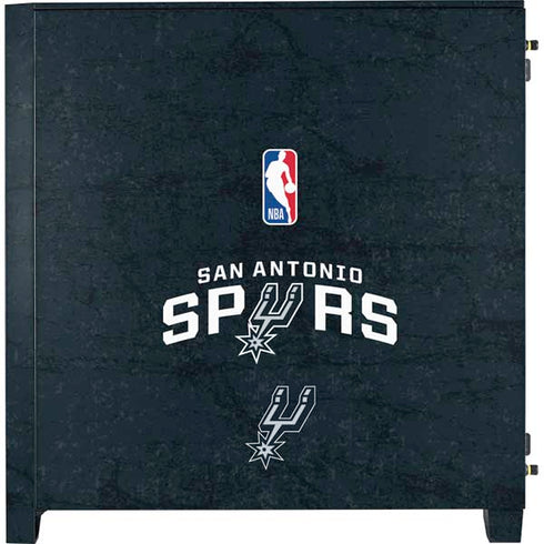 NBA San Antonio Spurs Distressed Corsair 4000D Tempered Glass Mid-Tower ATX Case Skin