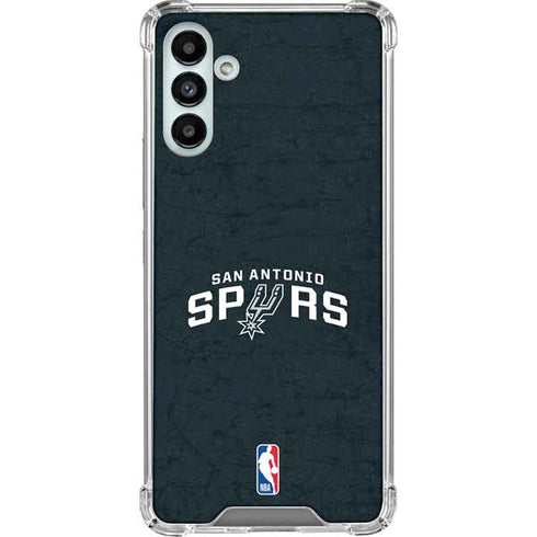 NBA San Antonio Spurs Distressed Galaxy A13 5G Clear Case