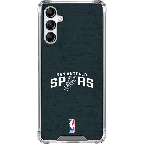 NBA San Antonio Spurs Distressed Galaxy A14 5G Clear Case