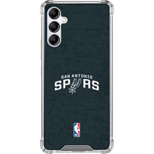 NBA San Antonio Spurs Distressed Galaxy A15 5G Clear Case