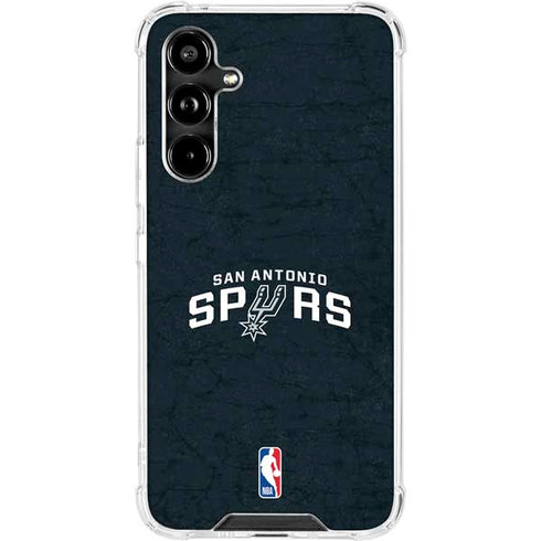 NBA San Antonio Spurs Distressed Galaxy A54 5G Clear Case