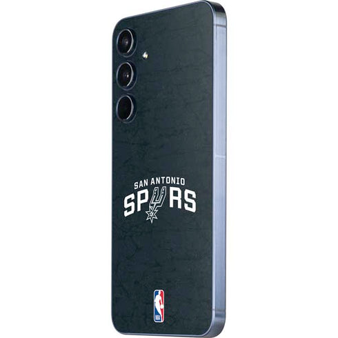 NBA San Antonio Spurs Distressed Galaxy A55 5G Skin