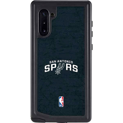 NBA San Antonio Spurs Distressed Galaxy Note 10 Waterproof Case