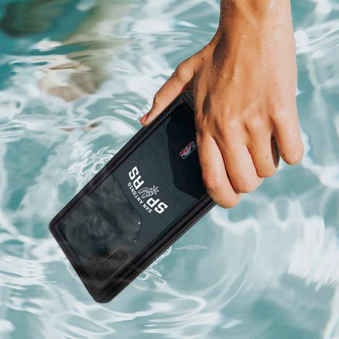NBA San Antonio Spurs Distressed Galaxy Note 10 Waterproof Case