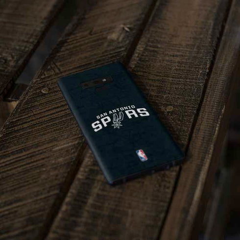 NBA San Antonio Spurs Distressed Galaxy Note 9 Skin