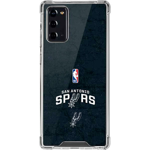 NBA San Antonio Spurs Distressed Galaxy Note20 5G Clear Case