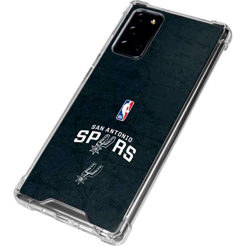 NBA San Antonio Spurs Distressed Galaxy Note20 5G Clear Case