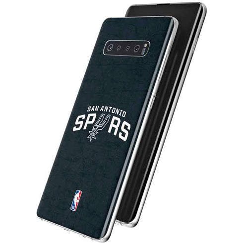 NBA San Antonio Spurs Distressed Galaxy S10 Skin