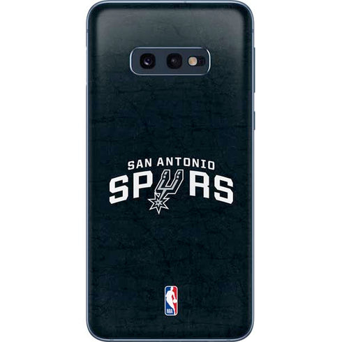 NBA San Antonio Spurs Distressed Galaxy S10e Skin