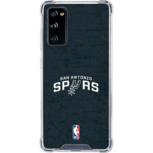 NBA San Antonio Spurs Distressed Galaxy S20 FE Clear Case
