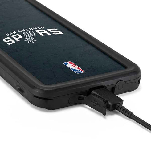 NBA San Antonio Spurs Distressed Galaxy S20 Waterproof Case