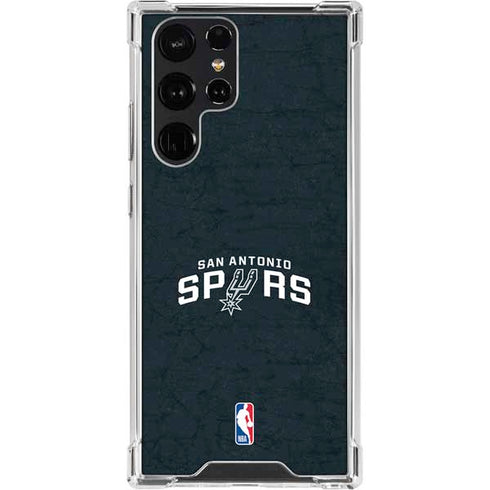 NBA San Antonio Spurs Distressed Galaxy S22 Ultra Clear Case