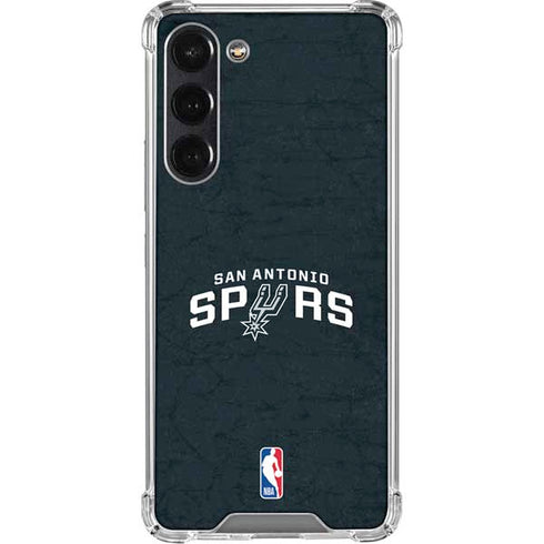 NBA San Antonio Spurs Distressed Galaxy S23 Plus Clear Case