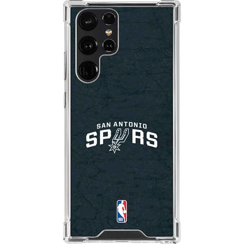 NBA San Antonio Spurs Distressed Galaxy S23 Ultra Clear Case