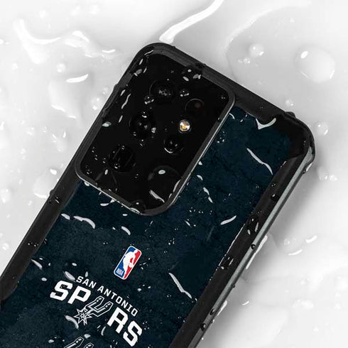 NBA San Antonio Spurs Distressed Galaxy S24 Ultra Waterproof Case