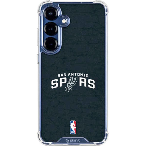 NBA San Antonio Spurs Distressed Galaxy S25 Plus Clear Case
