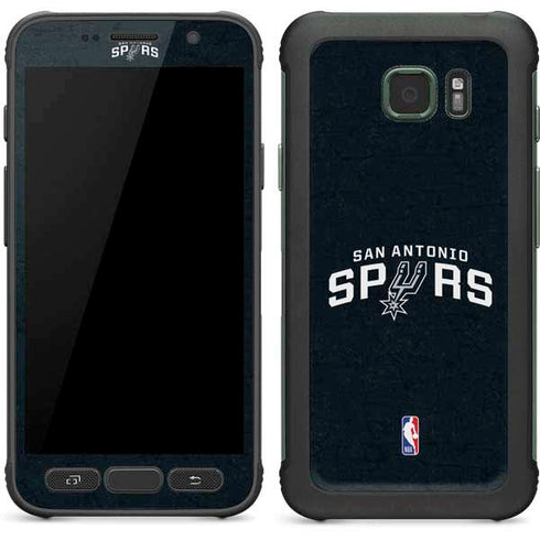 NBA San Antonio Spurs Distressed Galaxy S7 Active Skin