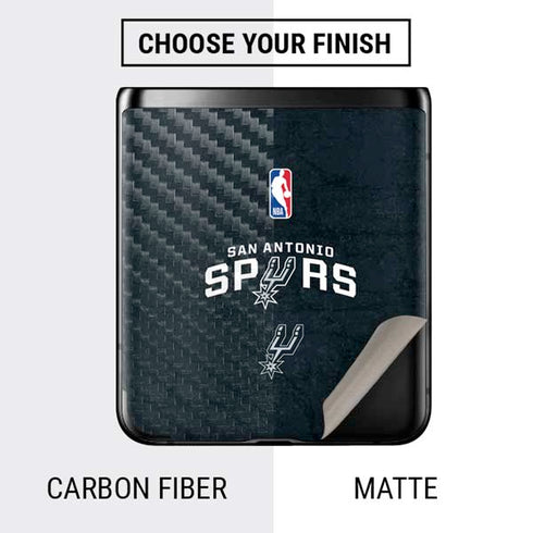 NBA San Antonio Spurs Distressed Galaxy Z Flip Skin