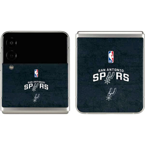 NBA San Antonio Spurs Distressed Galaxy Z Flip3 5G Skin