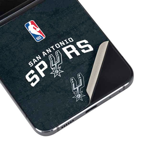 NBA San Antonio Spurs Distressed Galaxy Z Flip5 5G Skin