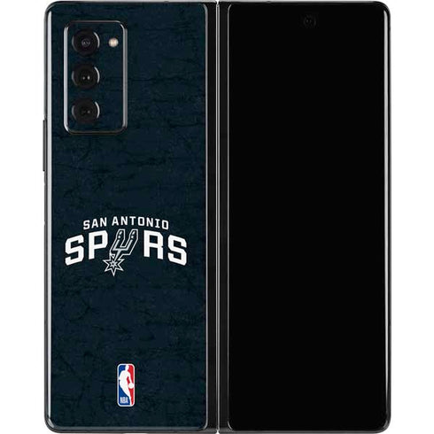 NBA San Antonio Spurs Distressed Galaxy Z Fold2 5G Skin