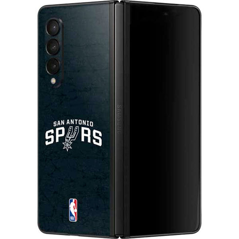 NBA San Antonio Spurs Distressed Galaxy Z Fold3 5G Skin