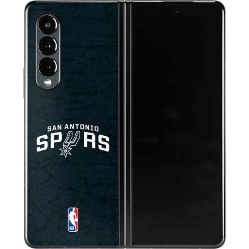 NBA San Antonio Spurs Distressed Galaxy Z Fold3 5G Skin