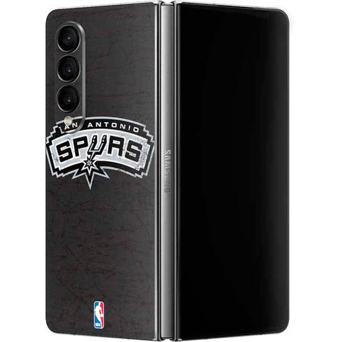 NBA San Antonio Spurs Distressed Galaxy Z Fold4 5G Skin