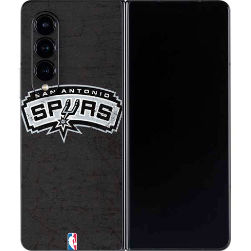 NBA San Antonio Spurs Distressed Galaxy Z Fold4 5G Skin