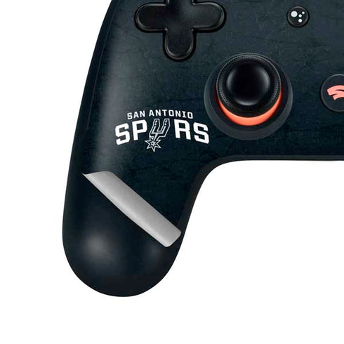 NBA San Antonio Spurs Distressed Google Stadia Controller Skin