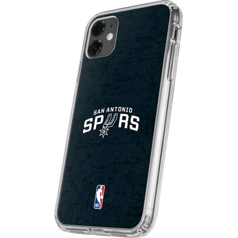 NBA San Antonio Spurs Distressed iPhone 11 Clear Case