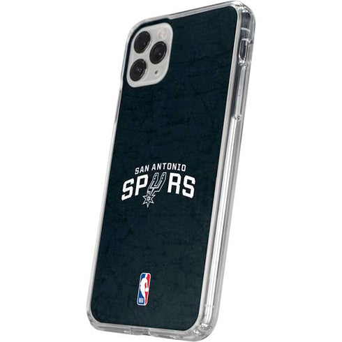 NBA San Antonio Spurs Distressed iPhone 11 Pro Clear Case