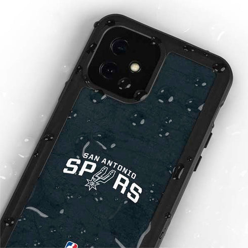 NBA San Antonio Spurs Distressed iPhone 12 Mini Waterproof Case