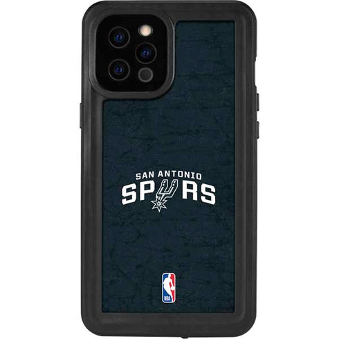 NBA San Antonio Spurs Distressed iPhone 12 Pro Max Waterproof Case