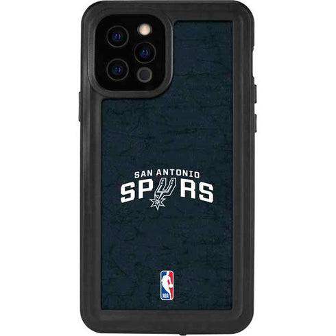 NBA San Antonio Spurs Distressed iPhone 12 Pro Waterproof Case