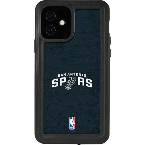 NBA San Antonio Spurs Distressed iPhone 12 Waterproof Case