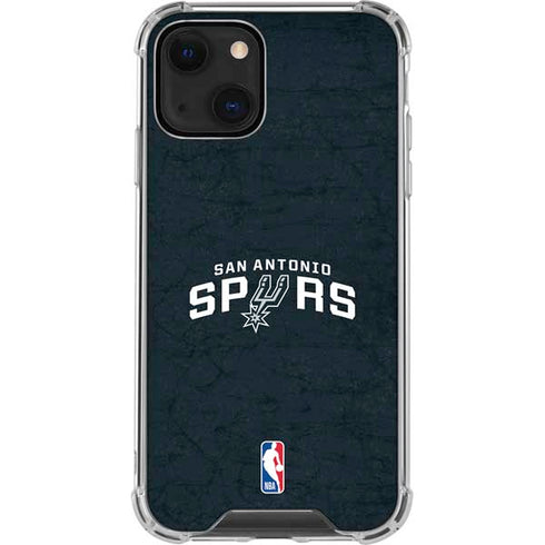 NBA San Antonio Spurs Distressed iPhone 13 Clear Case