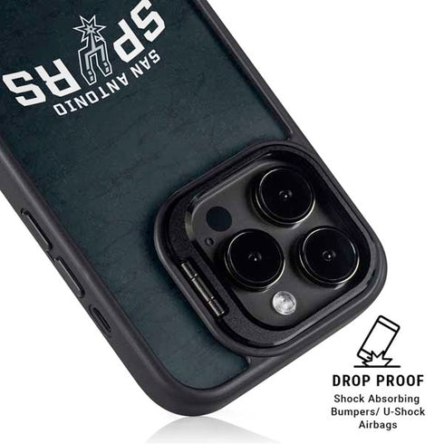 NBA San Antonio Spurs Distressed iPhone 13 Pro Kickstand Case