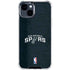 NBA San Antonio Spurs Distressed iPhone 14 Plus Clear Case