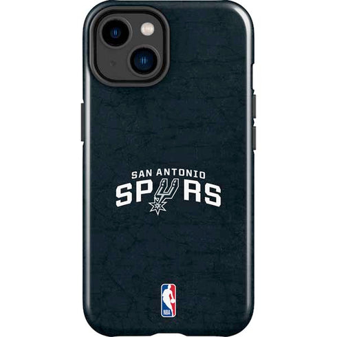 NBA San Antonio Spurs Distressed iPhone 14 Plus Impact Case