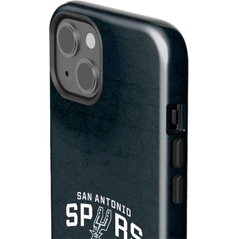 NBA San Antonio Spurs Distressed iPhone 14 Plus Impact Case