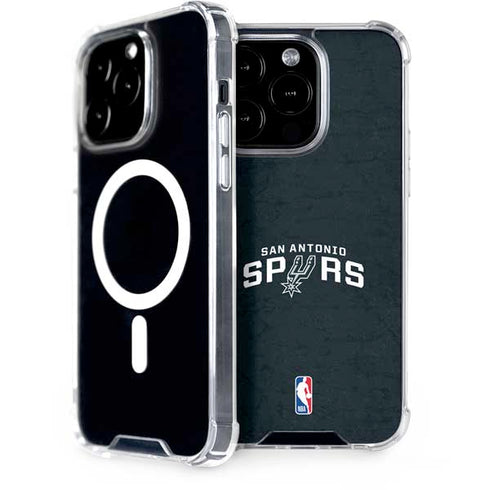 NBA San Antonio Spurs Distressed iPhone 14 Pro MagSafe Case