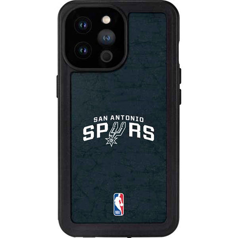 NBA San Antonio Spurs Distressed iPhone 14 Pro Max Waterproof Case